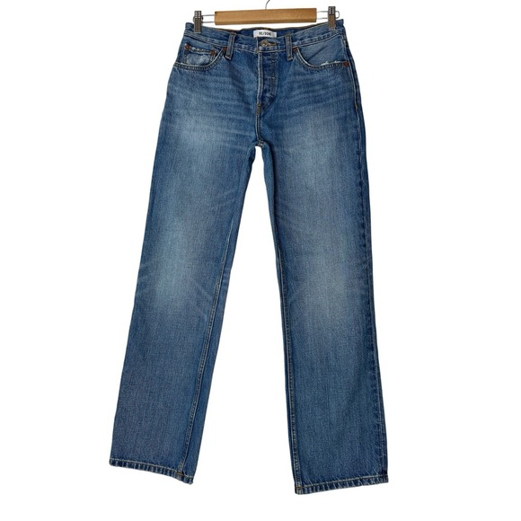 Re/Done Denim - RE/DONE Straight Jeans Womens 24 (28x29) Blue Button Fly Denim Classic